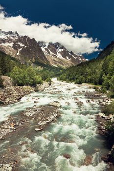 Mountain landscape photo (alps)