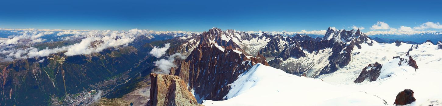 Mont Blanc, Chamonix, French Alps. France.