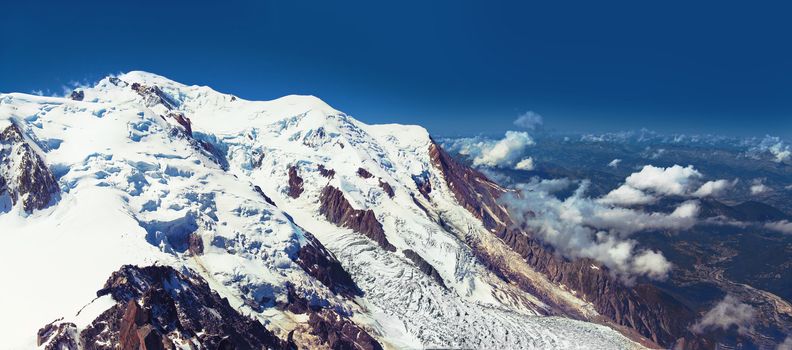 Mont Blanc, Chamonix, French Alps. France.