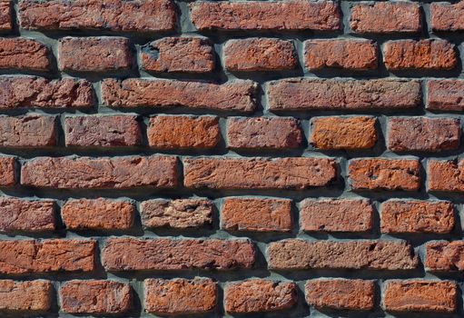 red brick grunge wall background 
