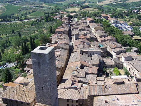 San Gimignano, medieval small town near Florence