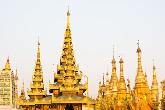 Schwedagon Paya ,Temple in Yangon,Burma