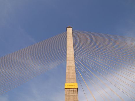 Mega sling Bridge,Rama 8, in bangkok Thailand