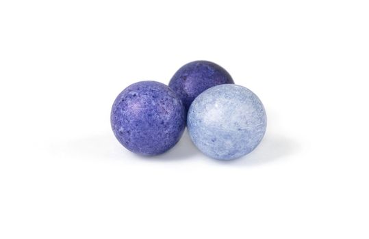 Color beads isolated on white