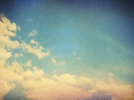retro image of cloudy sky