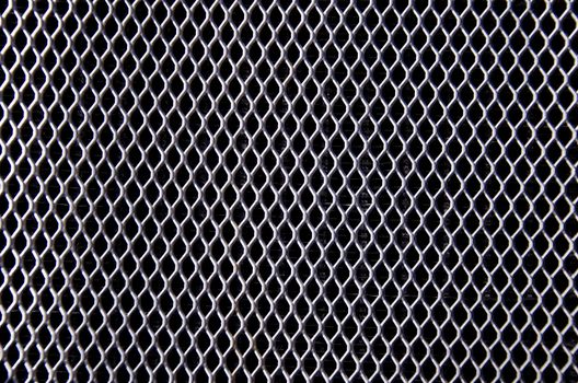 ancient car bumper dark metal grating background