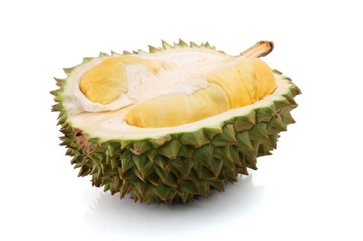 Durian isolated on white
