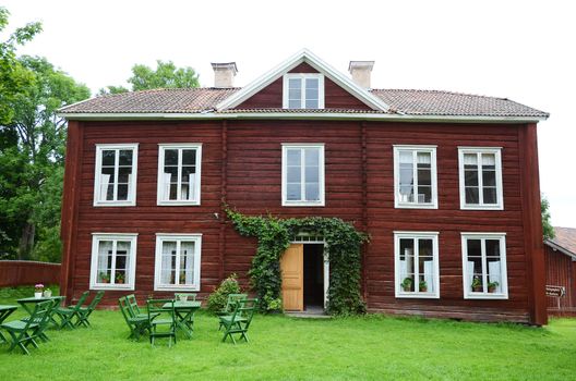 A typical farm in northern Sweden which is also featured on the UNESCO