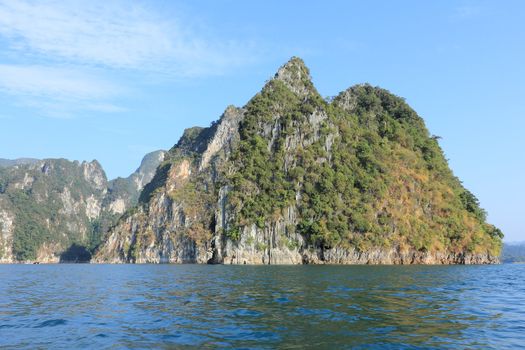 Cheow Larn Lake at Khao Sok National Park in Southern Thailand