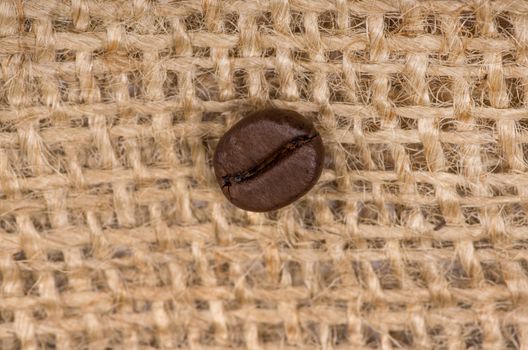 Coffee bean on sack(burlap)