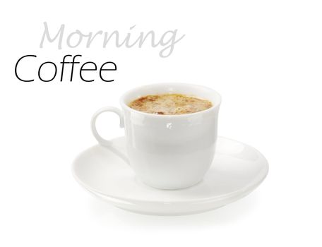 Coffee collection - Espresso Cup. Isolated on white background