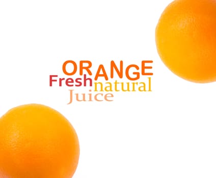 Orange isolated on white background