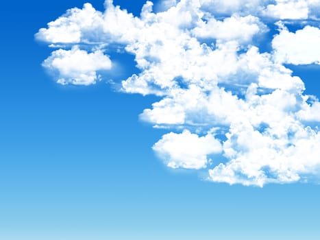 blue sky background with tiny clouds