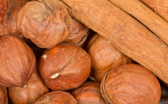  cinnamon and nuts background