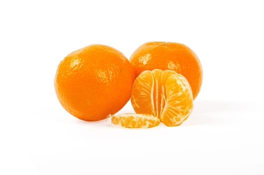 Mandarin isolated on white background
