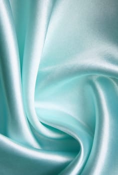 Smooth elegant blue silk can use as background 

