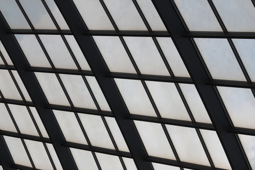 abstract glass roof structure