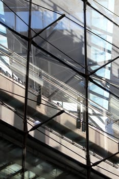 modern glass and steel structure