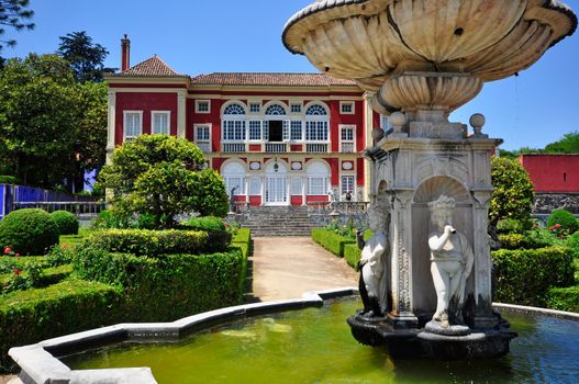 Lisbon - MAY 21: Fronteira Palace, built in 1640, it's still one of the most beautiful residences in Lisbon, containing splendid rooms with 17th and 18th century decorative tiles, fresco panels and oil paintings. May 21 2011 in Lisbon, Portugal