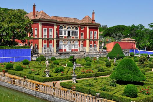 Lisbon - MAY 21: Fronteira Palace, built in 1640, it's still one of the most beautiful residences in Lisbon, containing splendid rooms with 17th and 18th century decorative tiles, fresco panels and oil paintings. May 21 2011 in Lisbon, Portugal