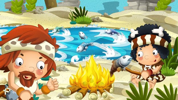 Detailed illustration with lot of different elements