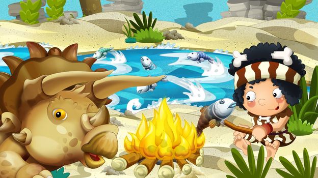Detailed illustration with lot of different elements