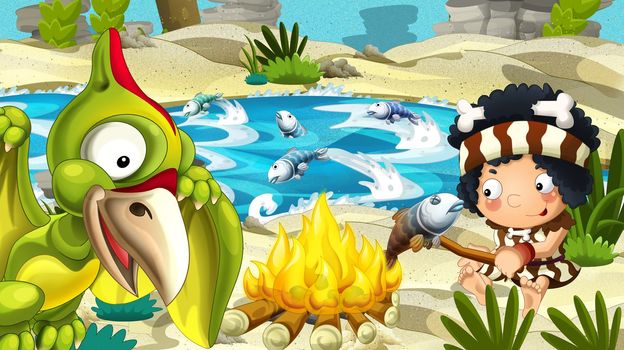 Detailed illustration with lot of different elements