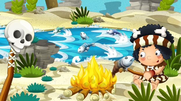 Detailed illustration with lot of different elements