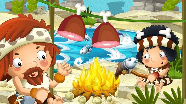 Detailed illustration with lot of different elements