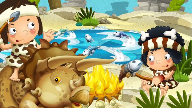 Detailed illustration with lot of different elements