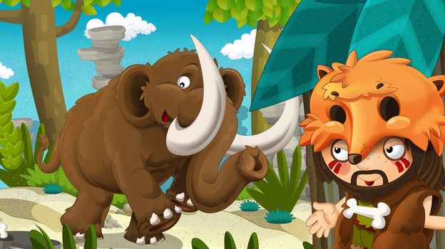 Detailed illustration with lot of different elements
