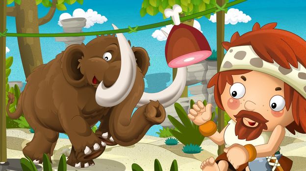 Detailed illustration with lot of different elements