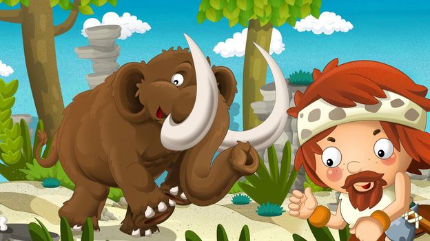Detailed illustration with lot of different elements