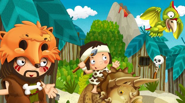 Detailed illustration with lot of different elements