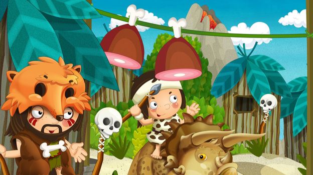 Detailed illustration with lot of different elements