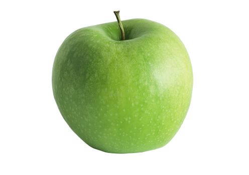 green apple isolated on white
