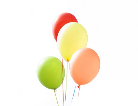 many beautiful balloons