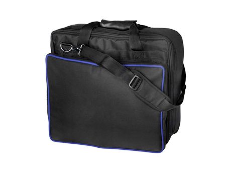 Black bag isolated on a white background.