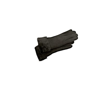 Black gloves isolated on white