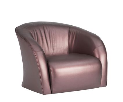 business leather armchair isolated at white