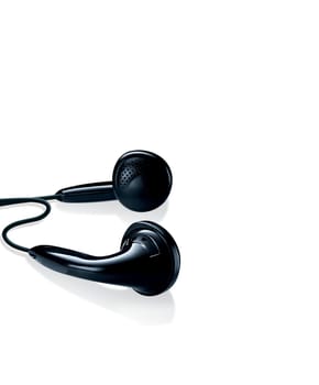 earphones isolated on white
