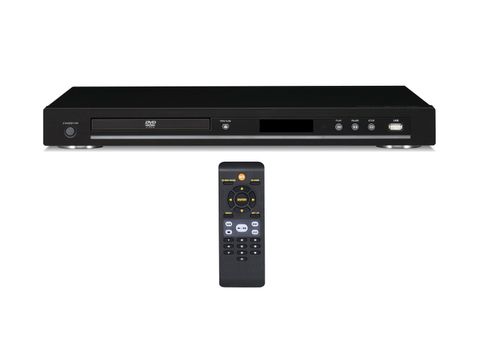 black dvd player isolated