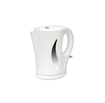 White electric kettle isolated on white
