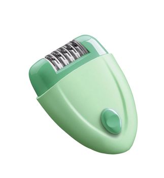 electric depilator isolated over white background