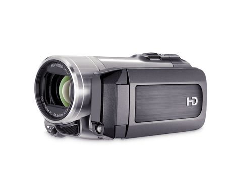 high-definition camera isolated on a white background