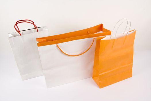 shopping bags isolated on white background