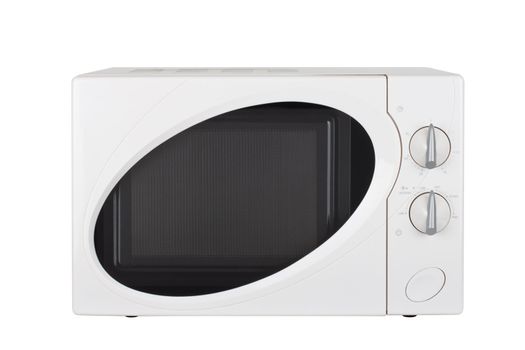 microwave oven on a white background