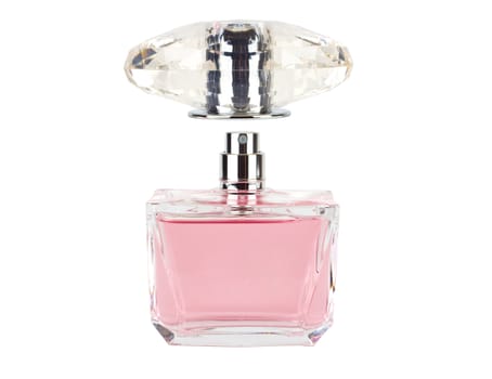 bottle of perfume isolated on white background