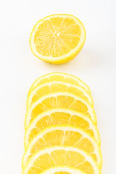 sliced lemons