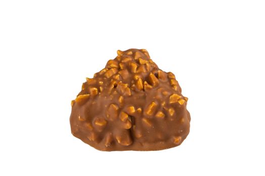chocolate truffle on white